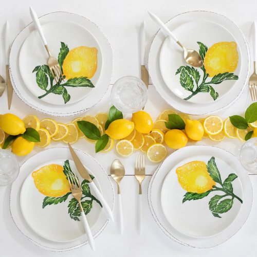 Vietri Limoni White Lemon Dinnerware Vietri Limoni White Lemon Dinnerware